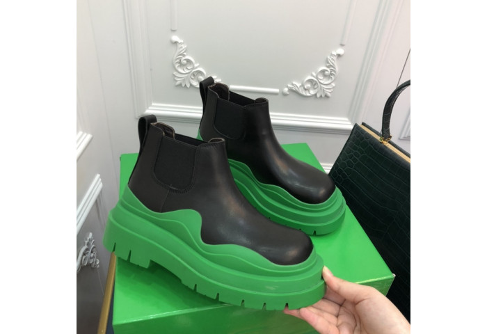 Botteg*Venta Tire Leather Ankle boots