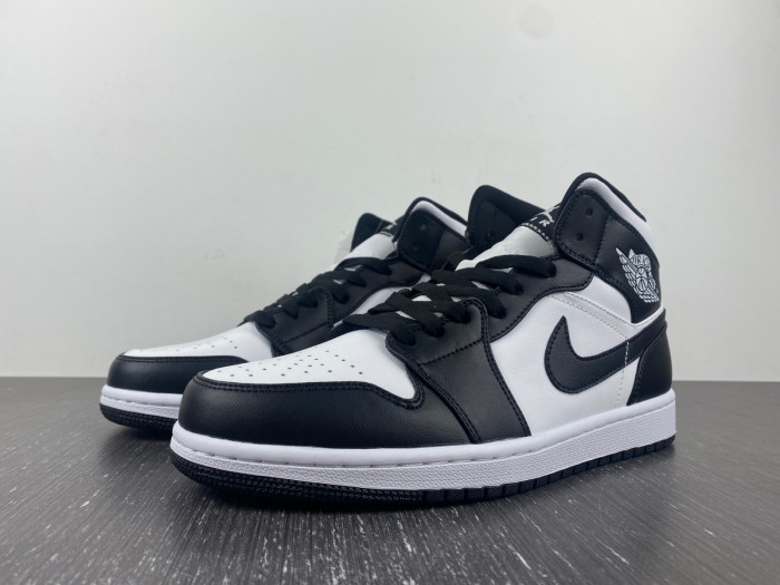 air jordan 1 mid "black/white" dv0991-101