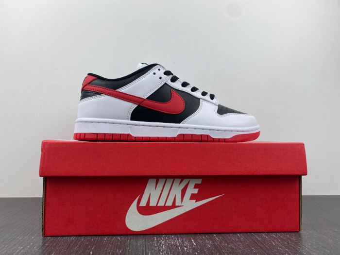 nike dunk low "white/black/red" fd9762-061
