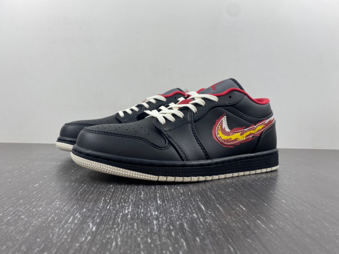 air jordan 1 low se ''just skate black'' fj7073-010