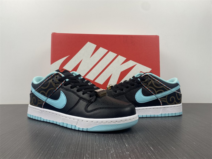 nike dunk low barber shop black dh7614-001