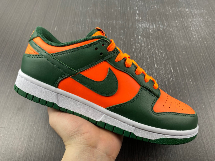 nike dunk low "miami hurricanes" dd1391-300