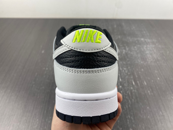 nike dunk low "grey/black/volt" fd9756-001