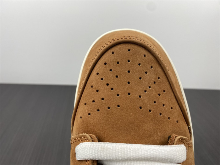 nike sb dunk low pro iso wheat brown white black dh1319-200