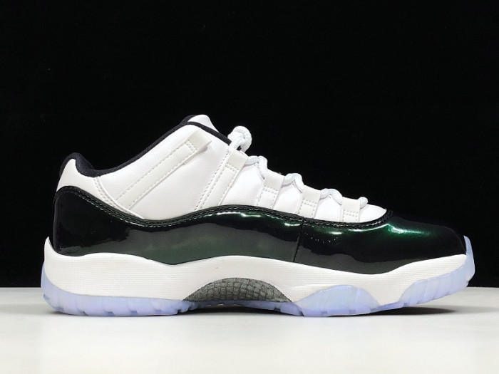 air jordan 11 retro low "emerald, easter" 528895-145