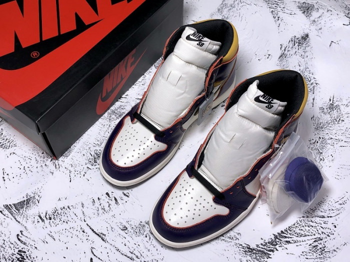 nike sb air jordan 1 la lakers chicago cd6578-507