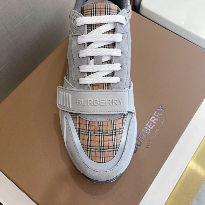Bur*berry Vintage Check, Leather and Mesh Sneakers