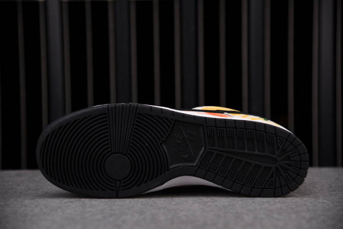 nike sb dunk low raygun tie-dye white - bq6832-101