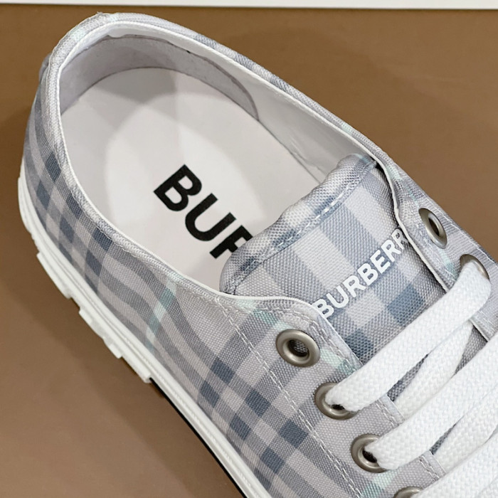 B**rry vintage check cotton sneakers