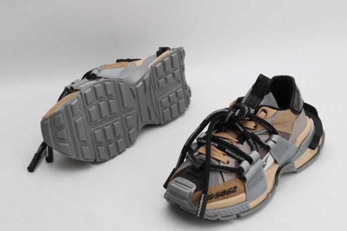 mixed-material space sneakers