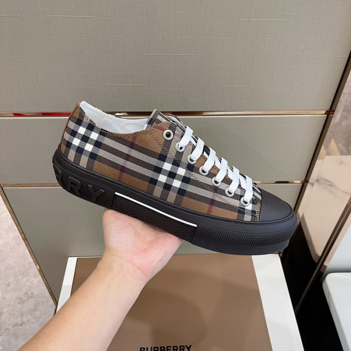 Bur*berry Vintage Check Cotton Sneakers