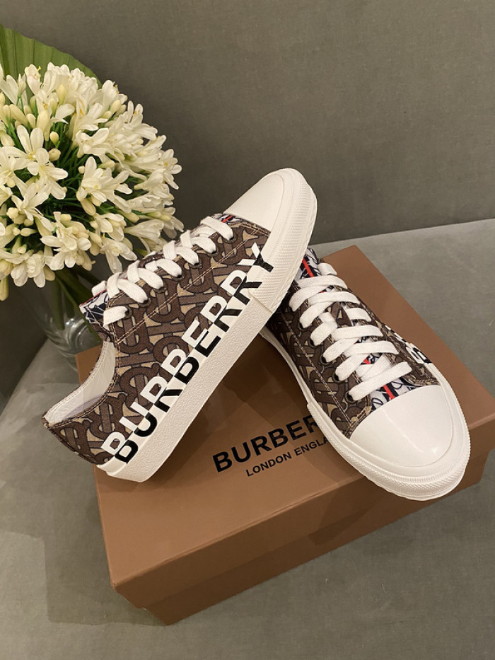 Bur*berry Vintage Check Cotton Sneakers