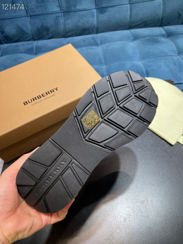 Bur*berry Vintage Check, Leather and Mesh Sneakers