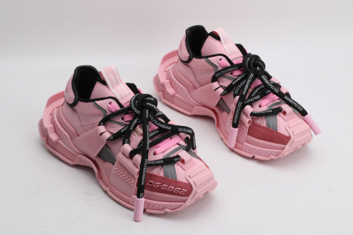 mixed-material space sneakers