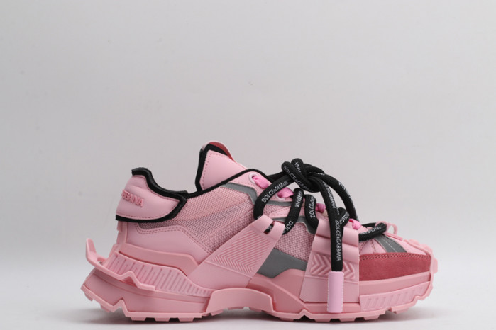 mixed-material space sneakers