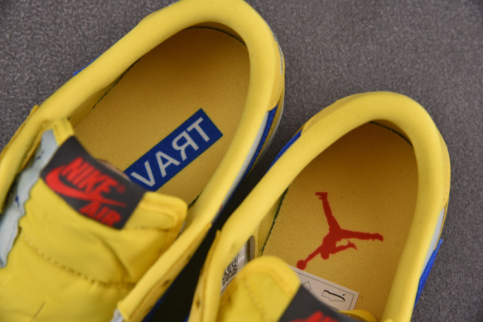 travis scott x air jordan 1 low og “canary” dz4137-700