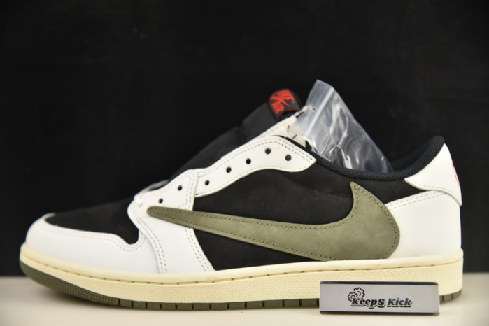 travis scott x air jordan 1 low og ''olive'' dz4137-106