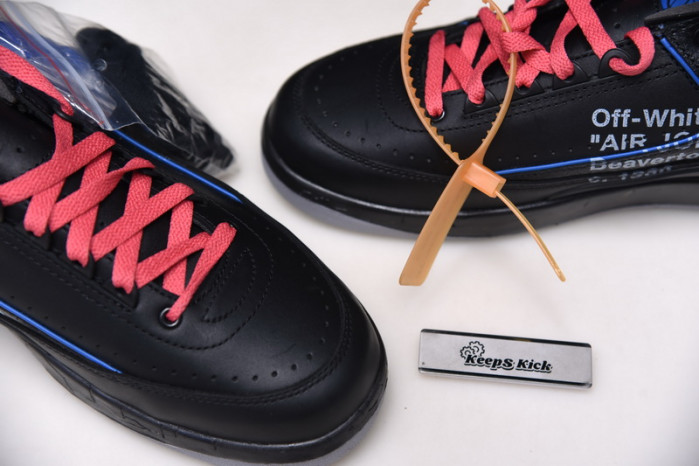 off white air jordan 2 black blue dj4375-004