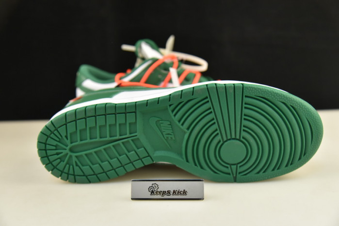off white nike dunk low pine green ct0856-100
