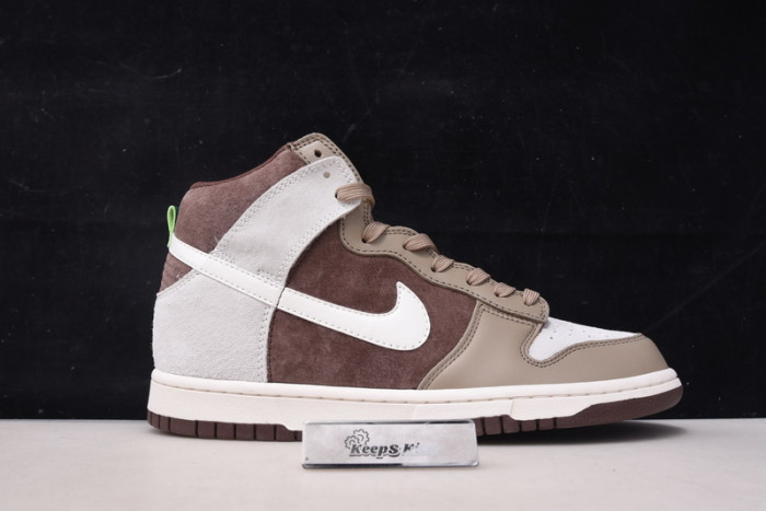 nike dunk high light chocolate dh5348-100