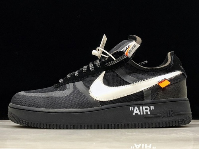 off-white x air force 1 low ''black'' ao4606-001